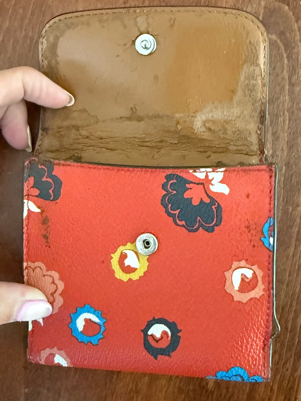 Coach Floral Compact Wallet - Picture 4 of 8